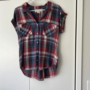 Cloth and stone short sleeve flannel